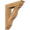 Ekena Millwork Funston Traditional Rough Sawn Bracket w/ Offset Brace, Western Red Cedar, 8"W x 32"D x 38"H BKT0806X32X38FST01RWR - alternate 1